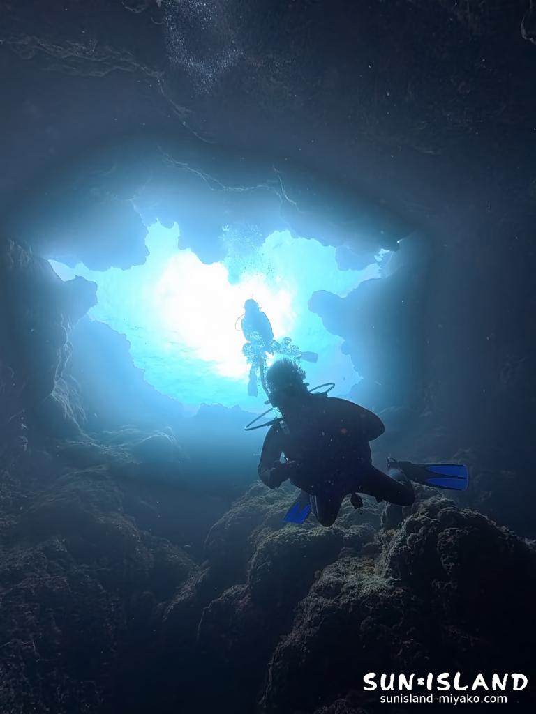 宮古島ダイビング 35ホール 侵入口 地形 下地島