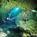 【宮古島ダイビング】の醍醐味の下地島エリアの洞窟探検ダイビング