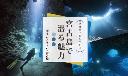 宮古島ダイビングの魅力 地形ダイビングとは