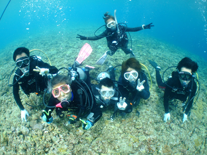 ダイビング集合写真