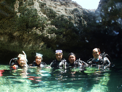 伊良部島、白鳥ホール、浮上のひと時
