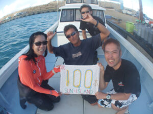 Yさん、記念ダイビング