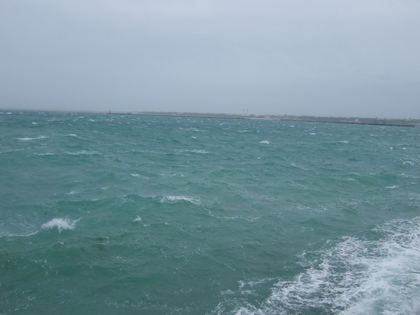 時化た海