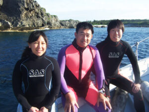 ボートファン、体験ダイビングのゲスト