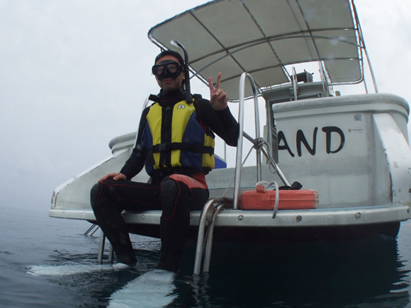 Nさん、ボート体験ダイビング