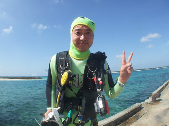 ビーチダイビング、Mさん