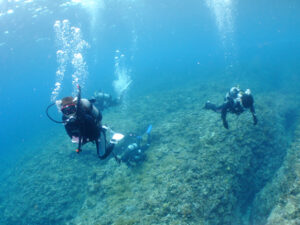 宮古島ダイビングの1シーン