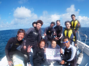 今日の宮古島ダイビングのゲスト