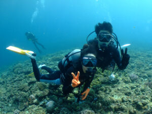 今日のダイビングのゲスト