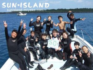 Tさん50本記念ダイブ