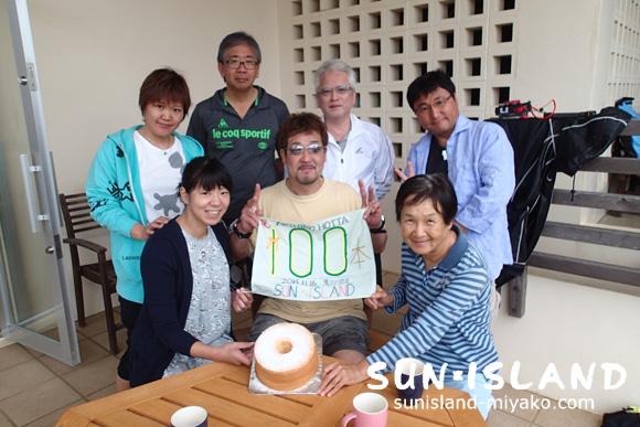 Hさん記念ダイブ