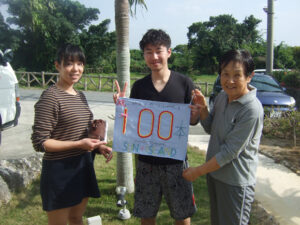 Tさん100本記念、陸上