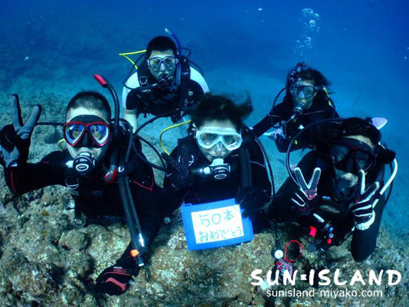 Kさん50ダイブ記念