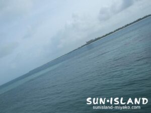 今日の来間島ビーチ