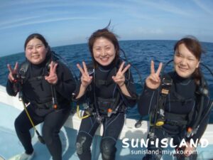 今日のファンダイビングのゲストさん