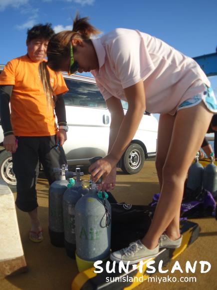 エンリッチドエアを測定するリピーターさん