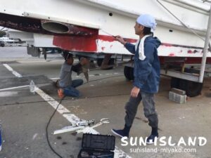 船のメンテナス