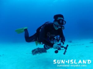 Tさん、サイドマウントダイバー