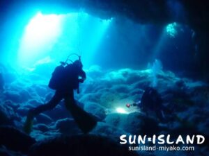 光が差し込む地形ポイント