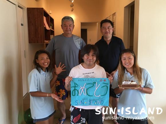 Tさん、ダイバーの仲間入り