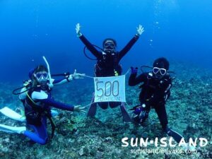 Aさん500本記念ダイブ
