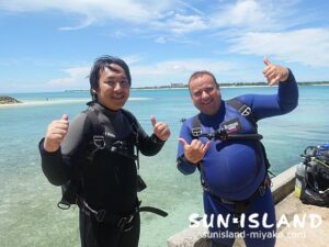 サイドマウント講習に参加されてる皆さん