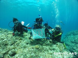 Mさん400本記念ダイブ