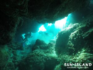 下地市島ダイビングスポット【中の島チャネル】