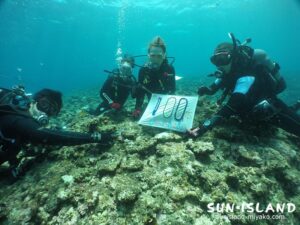 Sさん100ダイブ記念