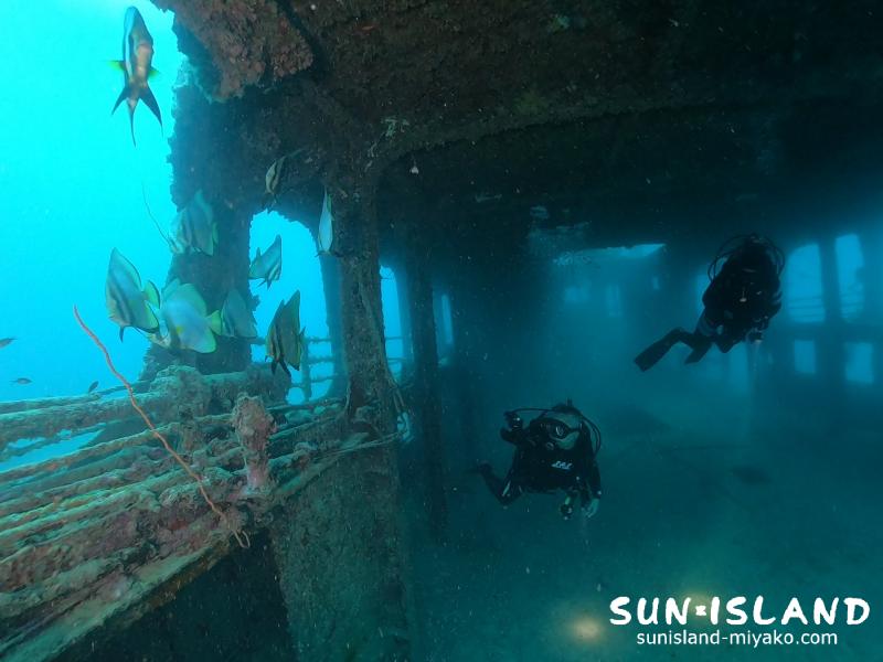 宮古島ダイビングスポット『沈船』