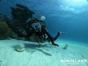 Wさん初ファンダイビング