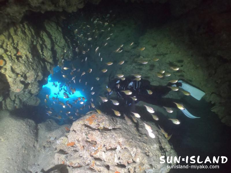 下地島ダイビングスポット『ツインケーブ』