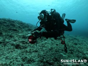 Oさんカバーンコース、ラインひき
