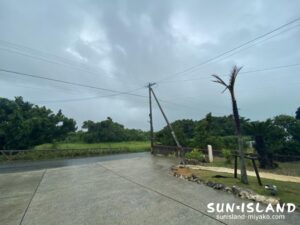 ショップ前の景色