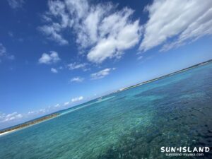 来間島ビーチからの景色