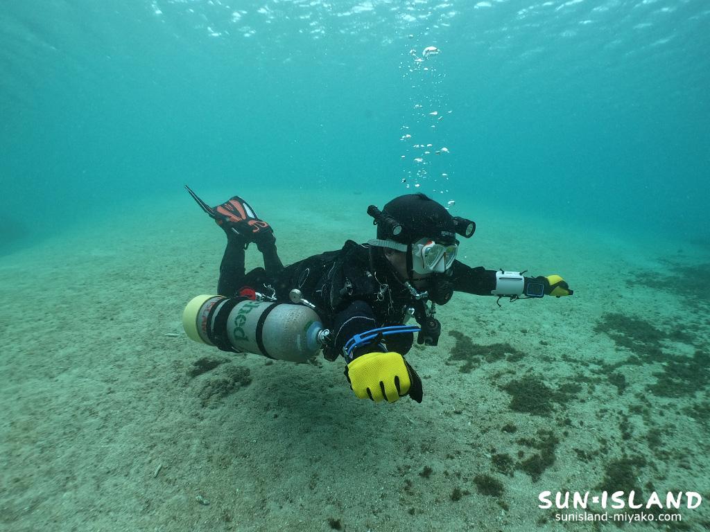 Kさんのサイドマウントダイビング