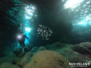 伊良部島ダイビングスポット『ツインホール』