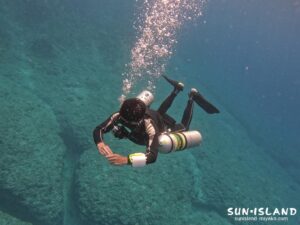 Uさん サイドマウントダイビングその1