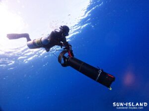 Iさん 水中スクーター持参でのダイビング