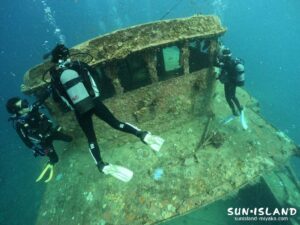 沈船ダイビングその1