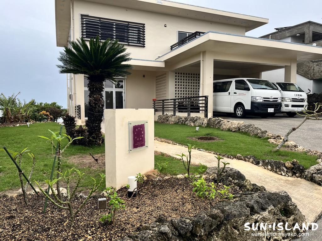 台風通過後のショップの様子