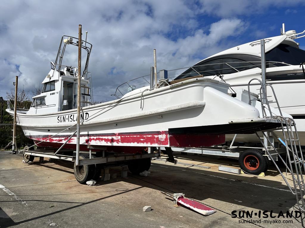 船のメンテナンス作業