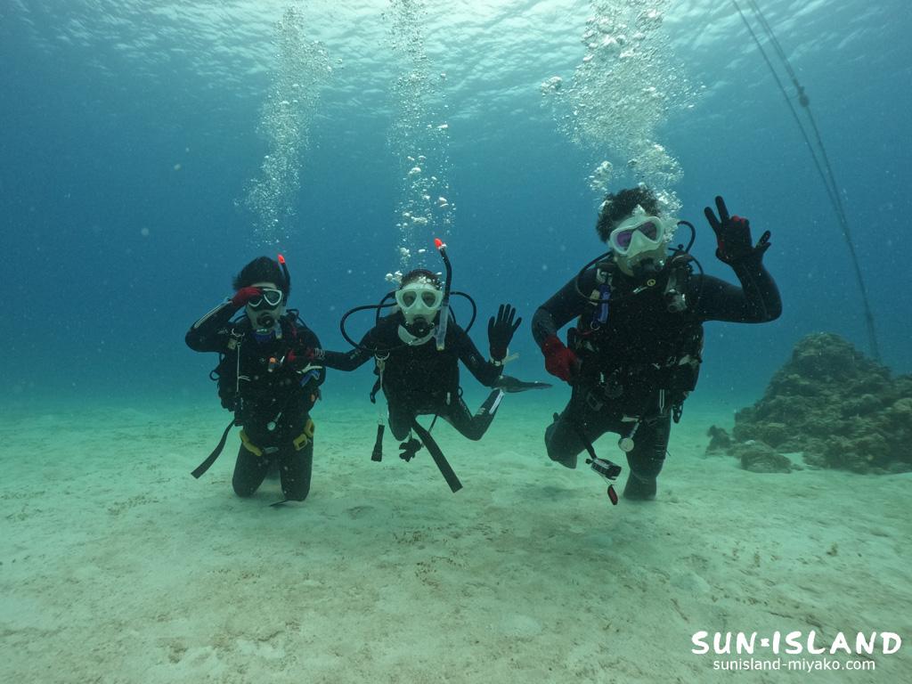 本日のゲストダイバーMさん・Oさんたち
