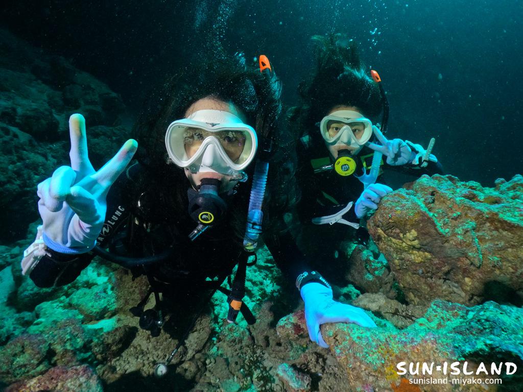 本日ファンダイビングプランにご参加いただいたHさんたち