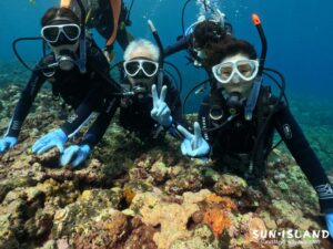 ご家族でボート体験ダイビングプランにご参加されたYさん