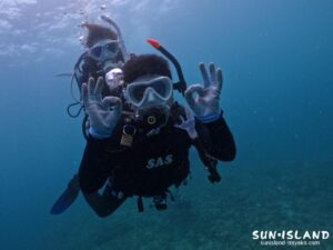 ボート体験ダイビングにご参加されたKさん・Iさん