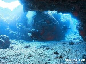 光の差し込みが幻想的な『中の島チャネル』のクレパス