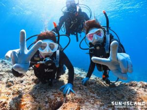 ボートたいけｎダイビングに参加のTさんらちのダイビングの様子