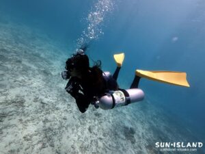 Iさんのサイドマウントダイバーコースの様子