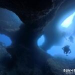 宮古島 ダイビング 地形 アントニガウディ 水深32mの絶景